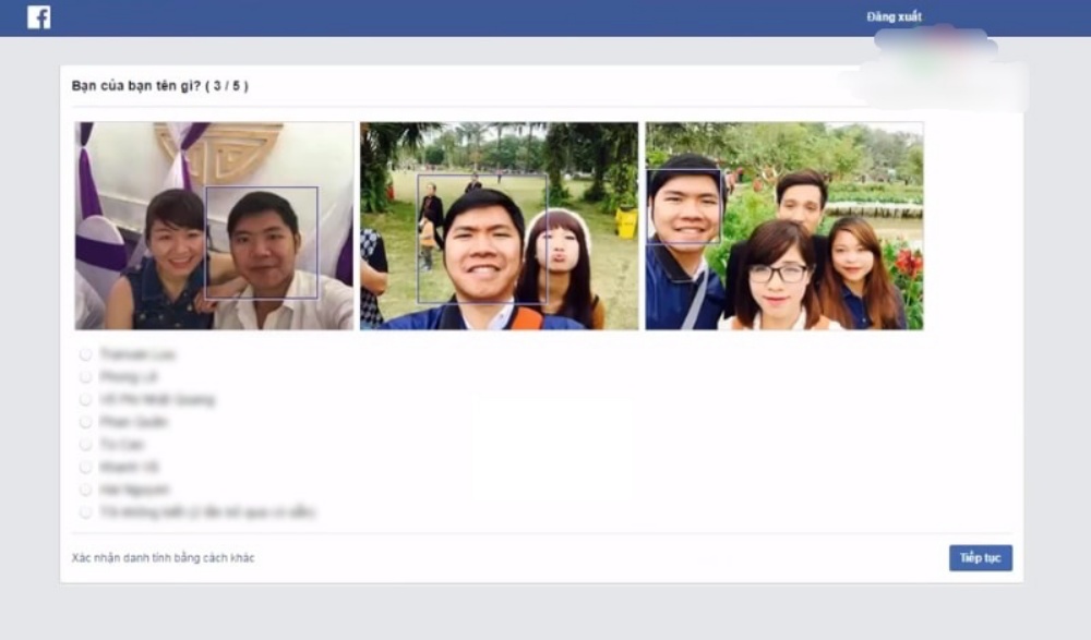 Cách khôi phục tài khoản Facebook bị vô hiệu hóa bằng hình thức xác định bạn bè 