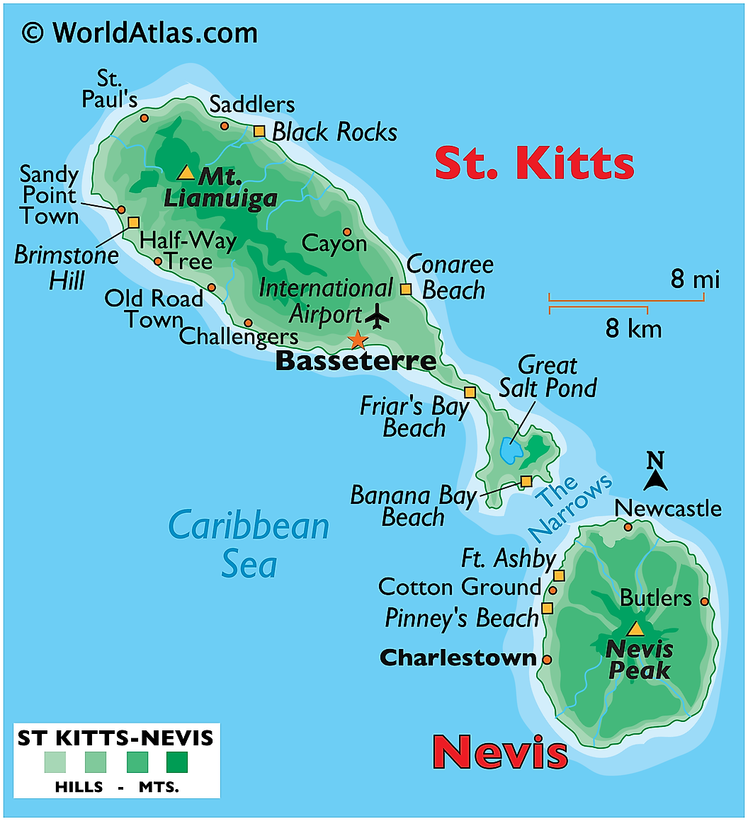 24103611 1 saint kitts and nevis map