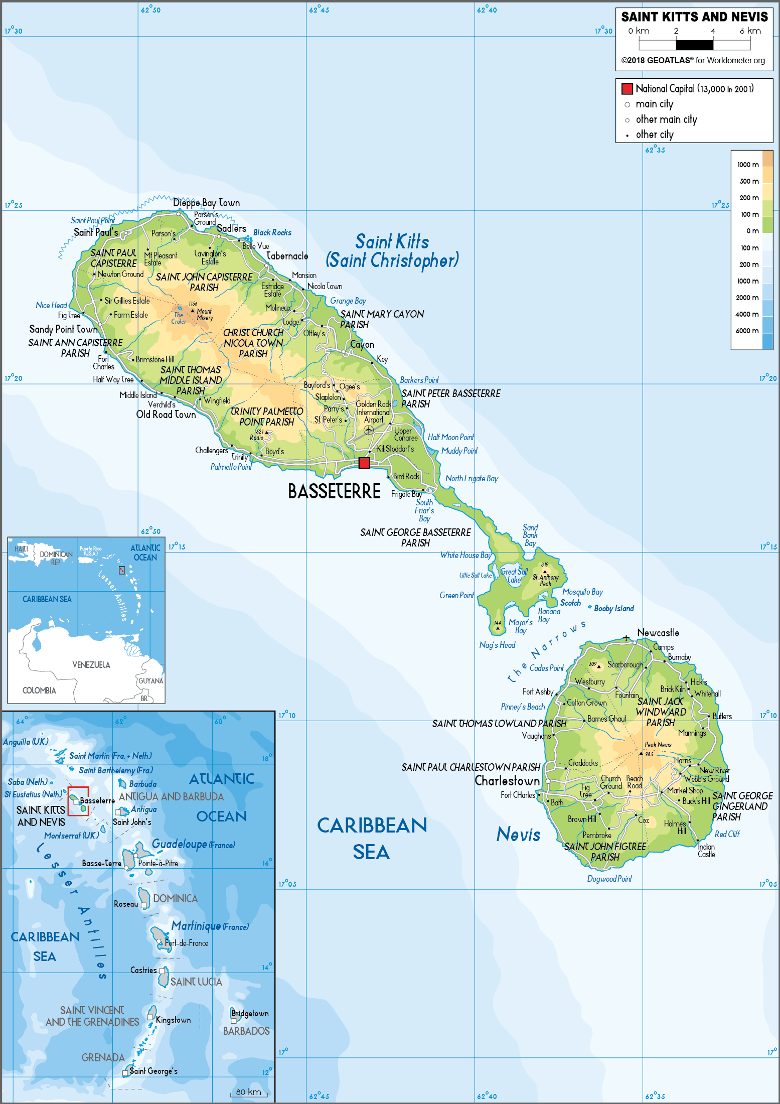 24103647 3 saint kitts and nevis map
