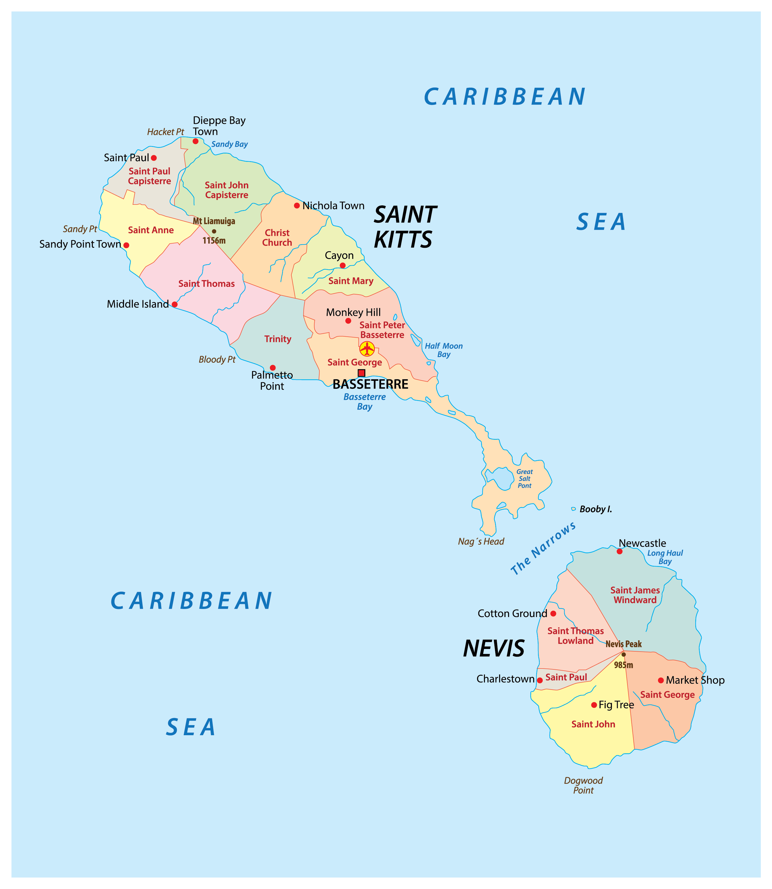 24103657 4 saint kitts and nevis map