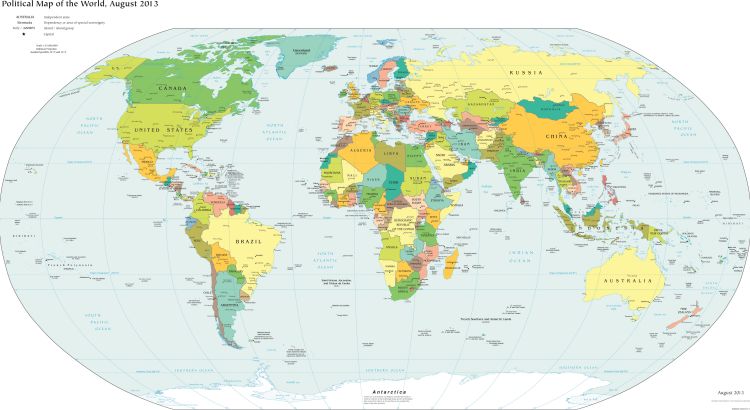 Bản đồ các châu lục trên thế giới, Click vào hình để xem kích thước lớn