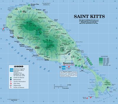 4 saint kitts and nevis map